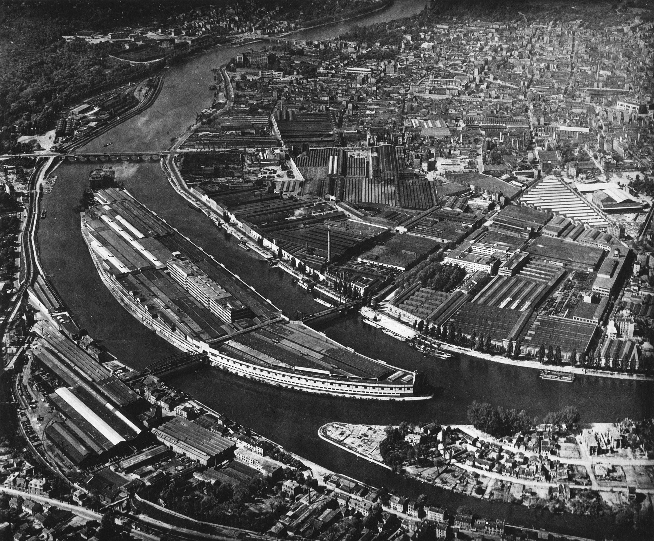 vue aérienne ile Seguin Boulogne-Billancourt 