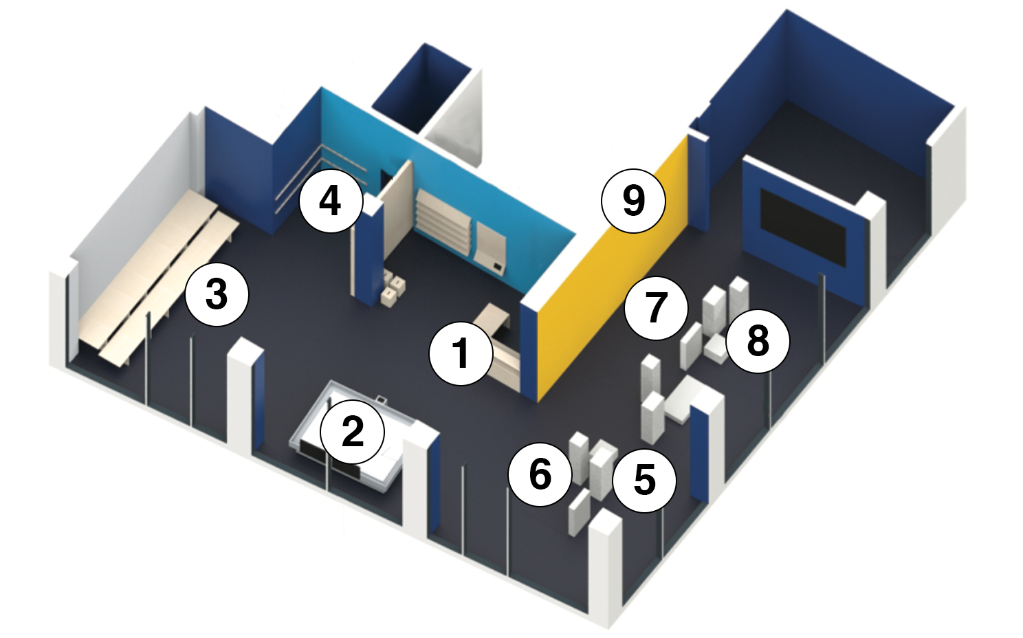 Plan 3d Pavillon des projets